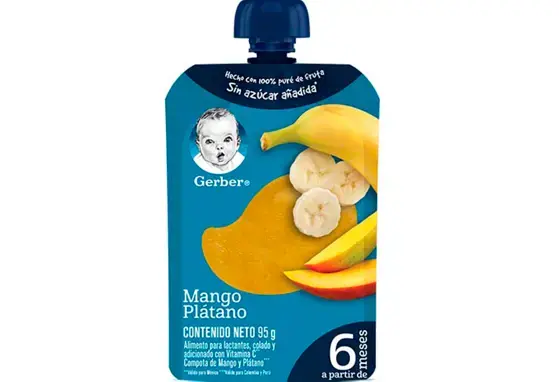 Gerber Pouch Mango y Plátano